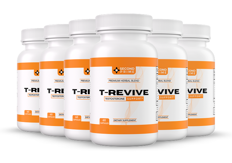 Bottle of T-Revive testosterone support supplement